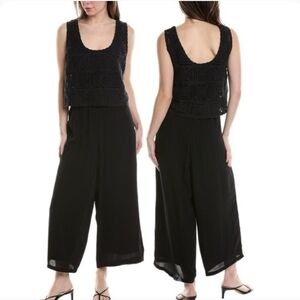 Three Dot Crochet Top Jumpsuit Size Medium